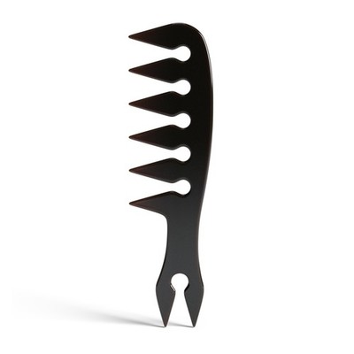 Hair Styling Comb Wide Tooth Straight Wavy Curly Personal Pro Use Black 1 PC