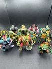 Lot of 16 Used Vintage TMNT Action Figures Playmates 1980s 90s Loose