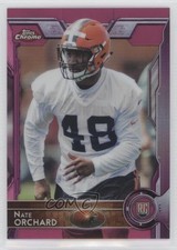 2015 Topps Chrome Rookies BCA Pink Refractor 102/399 Nate Orchard #164 1s8
