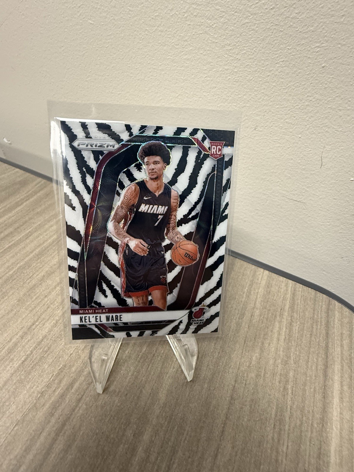 2024-25 Panini Prizm Kel'el Ware #248 White Tiger Stripes Prizm (RC)