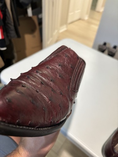 Vtg GEORGES MARCIANO Guess Full Quill Ostrich Leather Cowboy Shoe Boots Sz 7.5 - Picture 22 of 22