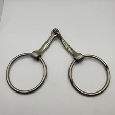 Vintage 5.5” O Ring Snaffle Horse Pony Bridle Bit Unbranded