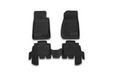 Element Passgenaue 3D Fußmatten für JEEP Wrangler, 2007-2018, SUV 4 Türen, 4