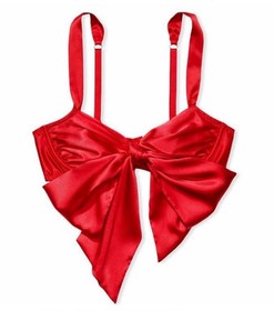 Victoria&rsquo;s Secret Dream Angels Red Bow Balconet Bra Unlined Wired LARGE $60 NWT