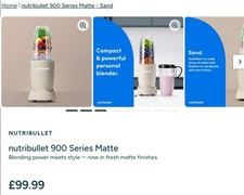 nutribullet 900 Series Matte - Powerful & Personal - Perfect for Smoothies