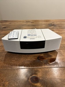 Bose Wave Radio & CD Player Model AWRC1P with Remote White Tested Works