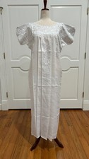 San Antonino Maxi Dress, Oaxaca Mexican dress. hand Embroidered. Silk Threads,