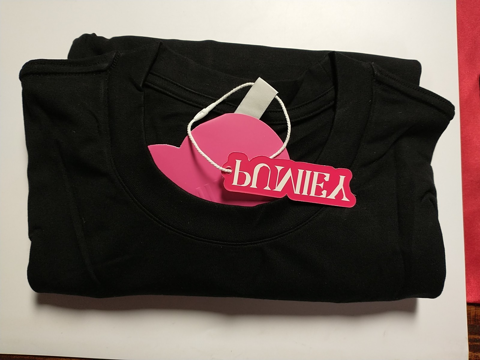 NEW PUMIEY Long Sleeve Crew Neck Oversized Tshirt Black Sz Med Loose Fit - Image 3