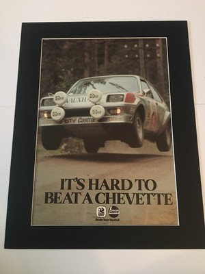 Vauxhall Chevette - 1979 Original Werbung montiert 14x11 Zoll