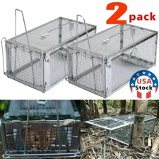 2Pack Live Humane Cage Trap For Squirrel Chipmunk Rat Mice Rodent Animal Catcher
