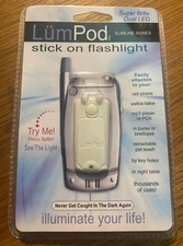Lum Pod Stick-on Flashlight New