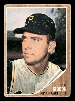 Joe Gibbon 1962 Topps #448 Pittsburgh Pirates Gd-Vg
