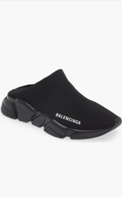 Authentic Balenciaga Women s Speed Stretch Knit Sporty Mules Sneaker EU 39 US 9