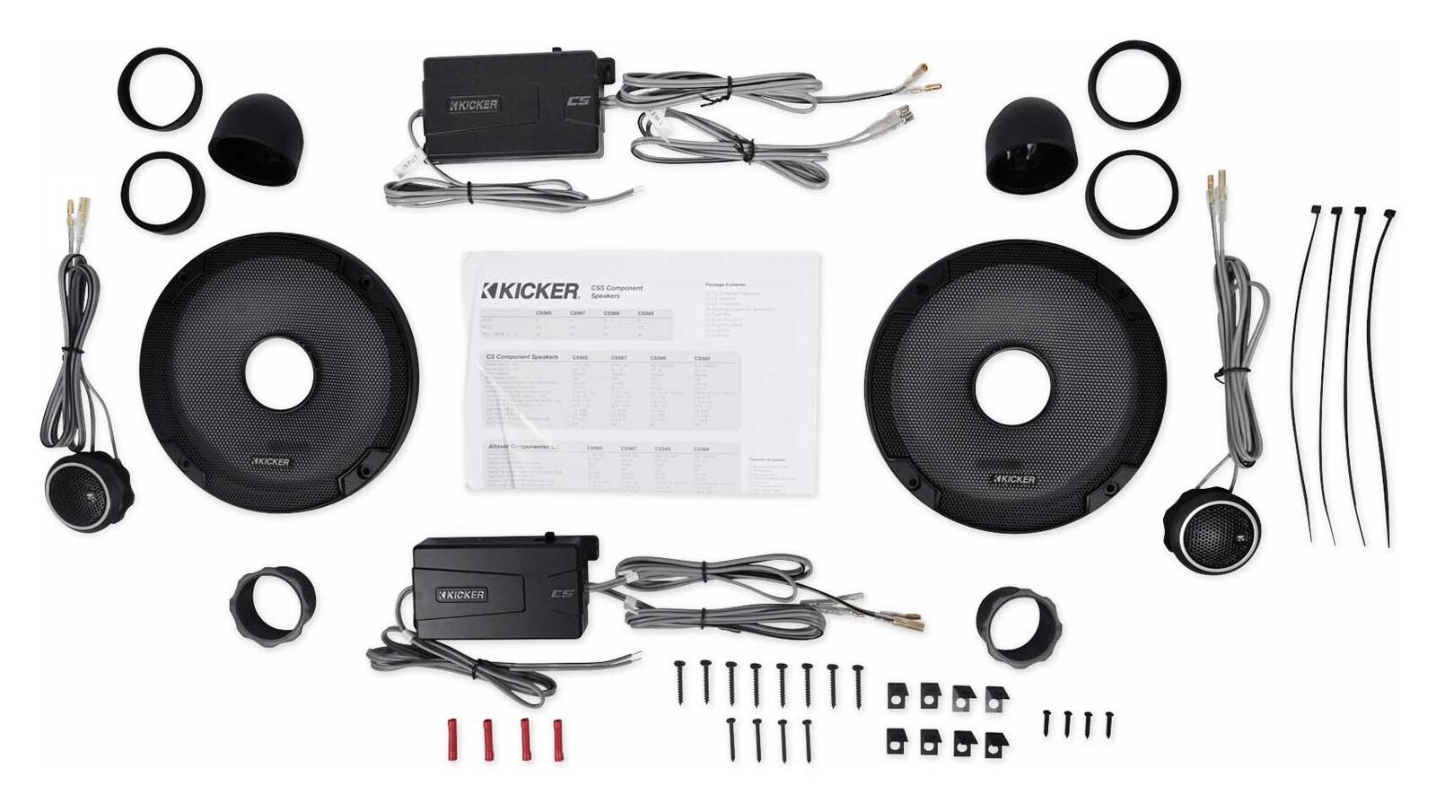 Автомобильные аудиокомпонентные колонки KICKER 46CSS654 65 мощностью 600 Вт2 Колонки 46CSC654 65