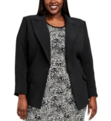 NEW Sergio Hudson X Target Tailored Black Blazer One Button Fully Lined Size 3X