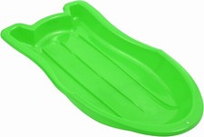 Superio Green Toboggan Snow Sled for Kids and Adults, 37" Heavy Duty Plastic