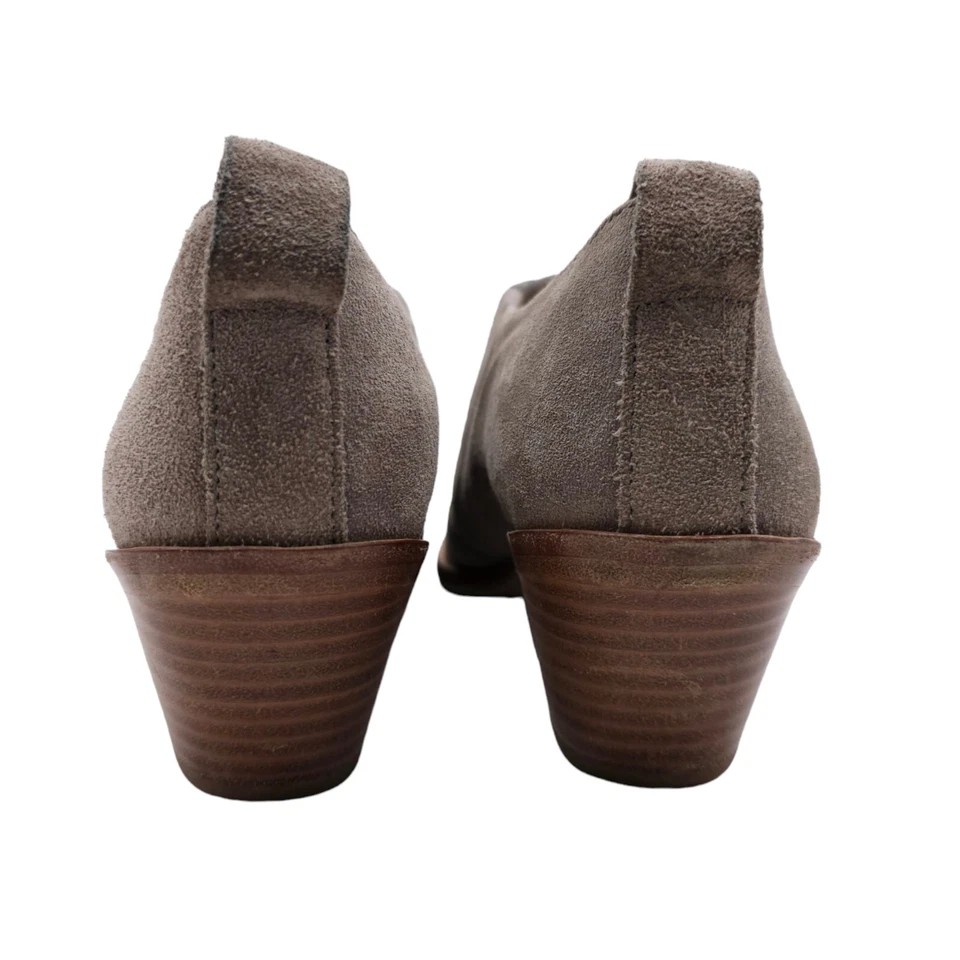 Botas al Tobillo Rag & Bone Thompson Gamuza Tacón Gris Cálido Talla 39.5 EE. UU. 9.5 Foto 4 de 4