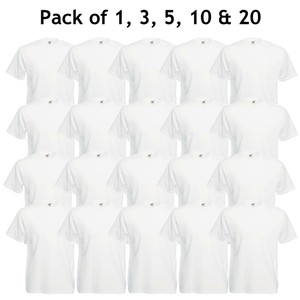 Cotton White Tee shirt T Shirt Lot 