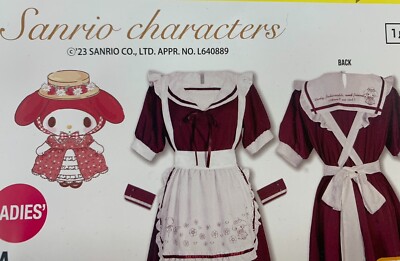 Sanrio my melody Bag Einteiler Kleiderschürze Band Avail Limited Edition Full...