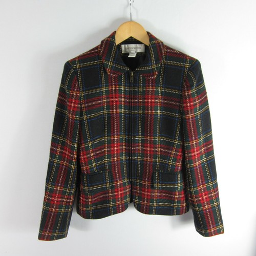 Wool Zip Blazer Jacket 