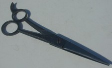 Vintage Made in USA Masterbilt Barber Scissors Hammered Handle