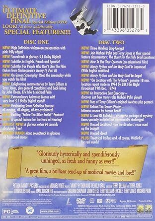 New Monty Python and the Holy Grail (Special Edition) (DVD) 43396052765 ...