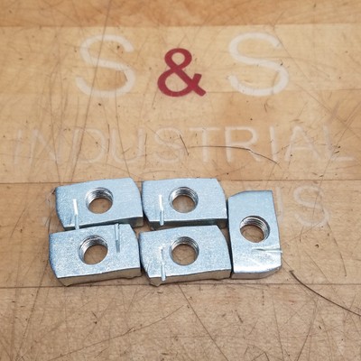 Pack of 5 McMaster-Carr 3259T127 Nut, Square, M12 Thread, 3/8'' Height - NEW