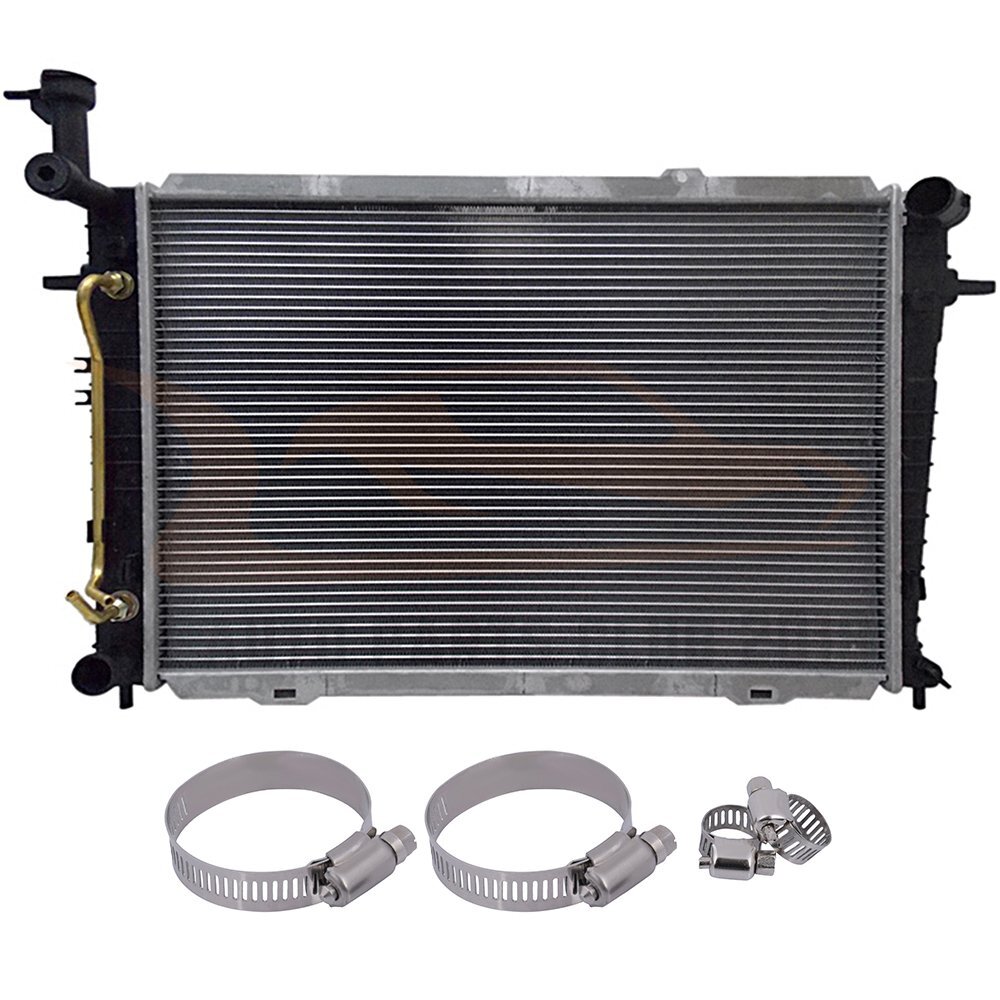 2785 Radiator Fits 05-09 Hyundai Tucson Kia Sportage w/ Universal Hose ...
