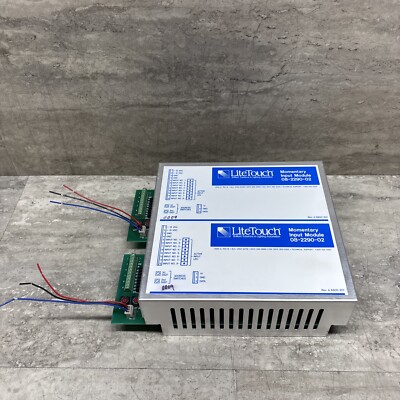 LiteTouch 08-2290-02 DUAL 002 Momentary Contact Data Input Module, New