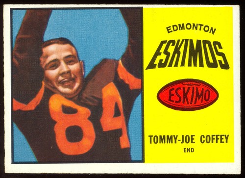 Tommy Joe Coffey #21 1964 Topps CFL card