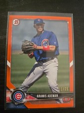 2018 Bowman Draft Orange #D /25 Aramis Ademan #BD-72 Prospect RC Cubs