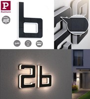 Paulmann Solar Led Hausnummernleuchte Buchstabe B Inkl. Wechselbarer Akku IP44
