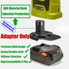 1x Adaptor for Ridgid & AEG 18V Battery to Power for Ryobi 18V System Tools