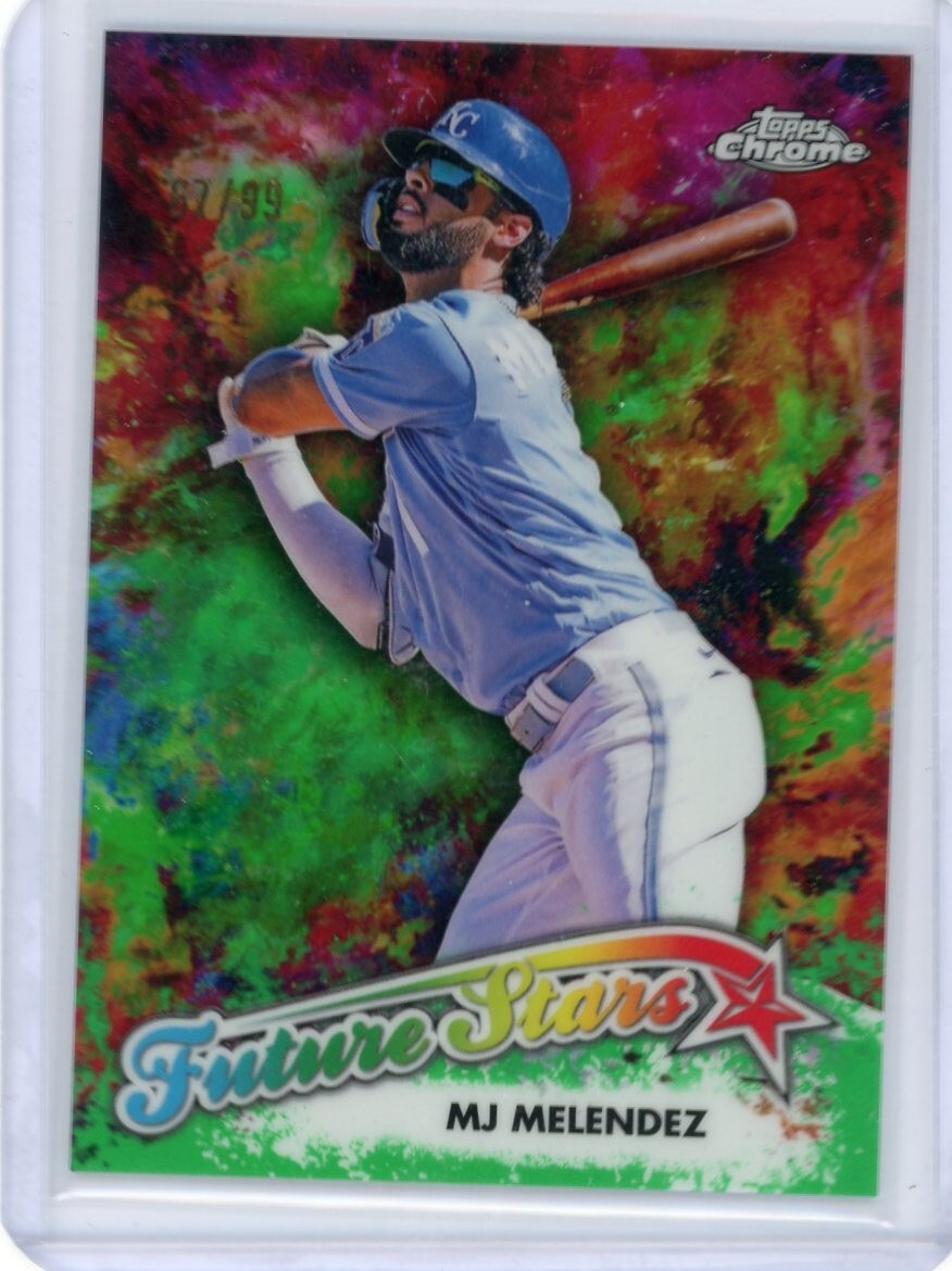 MJ Melendez 2023 Topps Chrome Future Stars Green Refractor Royals #/99 #FS-9