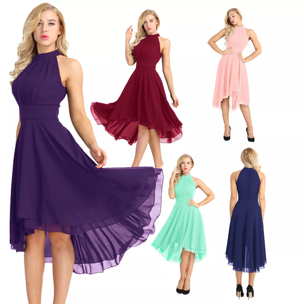 Bridesmaid high top low dress