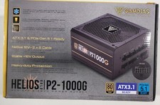 Fuente de alimentación GAMDIAS Helios P2-1000G 1000W ATX3.1 totalmente modular 80 Plus Gold