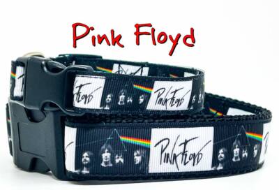 Pink Floyd dog collar handmade adjustable buckle collar 1'' or 5/8'' wide or leash