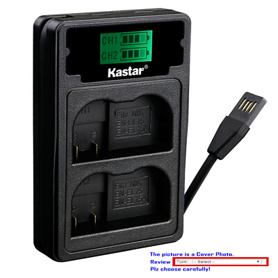 Kastar Battery LZD2 Charger for Nikon EN-EL15a EN-EL15b Nikon D7200 DSLR Camera