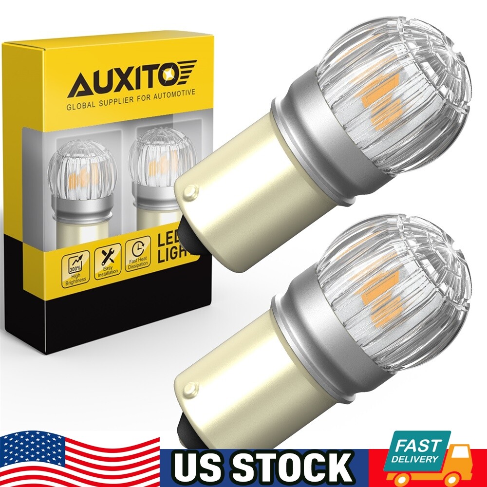 AUXITO 1156 7506 LED Turn Signal Light Amber Canbus No Hyper Flash Error Free US