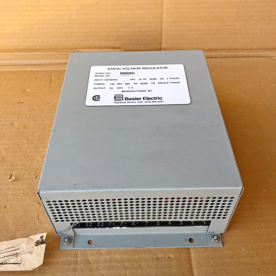 BASLER ELECTRIC SR4A-2B15B3E STATIC VOLTAGE REGULATOR - Image 3 of 4