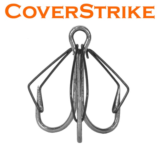 Weedless Treble Hooks Conversion Clipon 2 Fits Mustad Eagle Claw