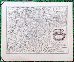 Xvii Eme Duche De Savoie Belle Carte Par Janssonius 56 X 47 Cm Editee En 1640 Ebay