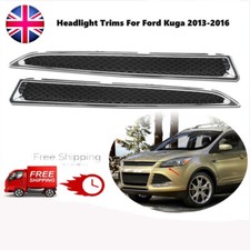 2x Headlight Lower Trim Grille Decorative Strip Fits Ford Kuga Maverick Escape U