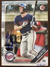 Anthony Prato Auto Signed 2019 Bowman Draft 1st RC Minnesota TWINS #BD-101