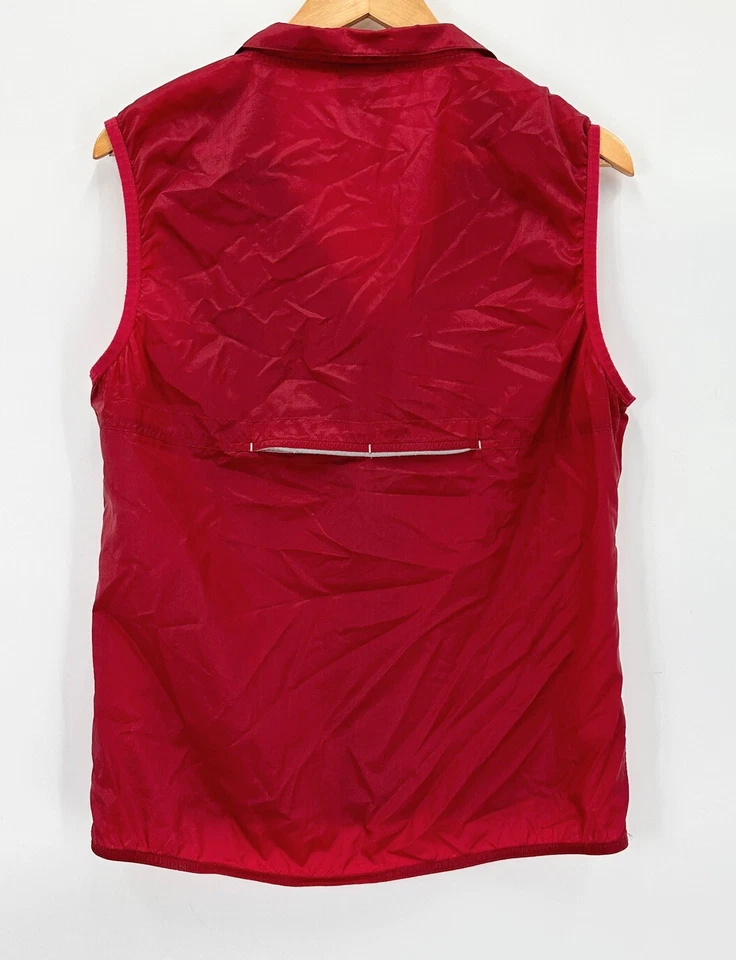 Zoot Cycling Vest Women’s Lightweight Windbreaker Full Zip Pocket Size M Red - Image 2 of 4