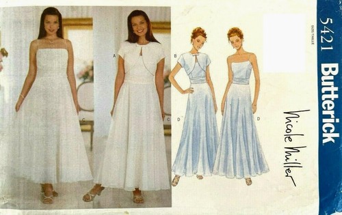 V👗5532 PATRON BUTTERICK CREATION ROBE POP AMPLE FLUITE SANS MANCHES 42