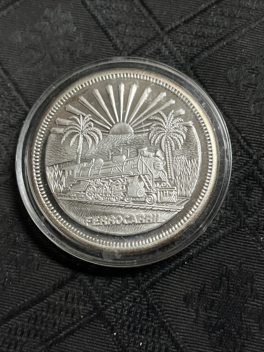 Mexico Inauguracion Ferrocarril Del Sureste 2 oz 999 Silver Round