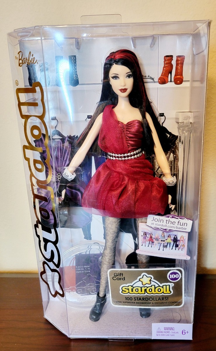 Barbie Stardoll Fallen Angel Doll Style 1 2011 Crimson Red Mattel 