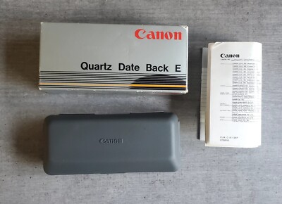 Canon Quartz Date Back E for EOS Camera, nice!