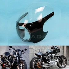 5 3/4" Front Headlight Fairing Windshiled Fit For Harley Sportster XL Cafe Racer